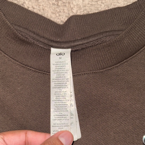 ALO Accolade Espresso Crew Neck Pullover - Picture 6 of 8